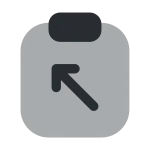 Clipboard Export SVG Icon